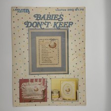 Leisure Arts Leaflet 350 Babies Don  t Keep Cross Stitch Patterns