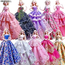 Bunte Spitze Hochzeitskleid für 11,5" Puppe Outfits Kleidung Prinzessin Kleid