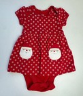 Carters Santa Snowflake Bodysuit Dress 3 months — photo 1