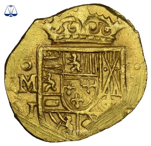 Mexico Philippe V Gold cob 1 escudo (1714) J Error Legend NGC MS 65 1715 Fleet