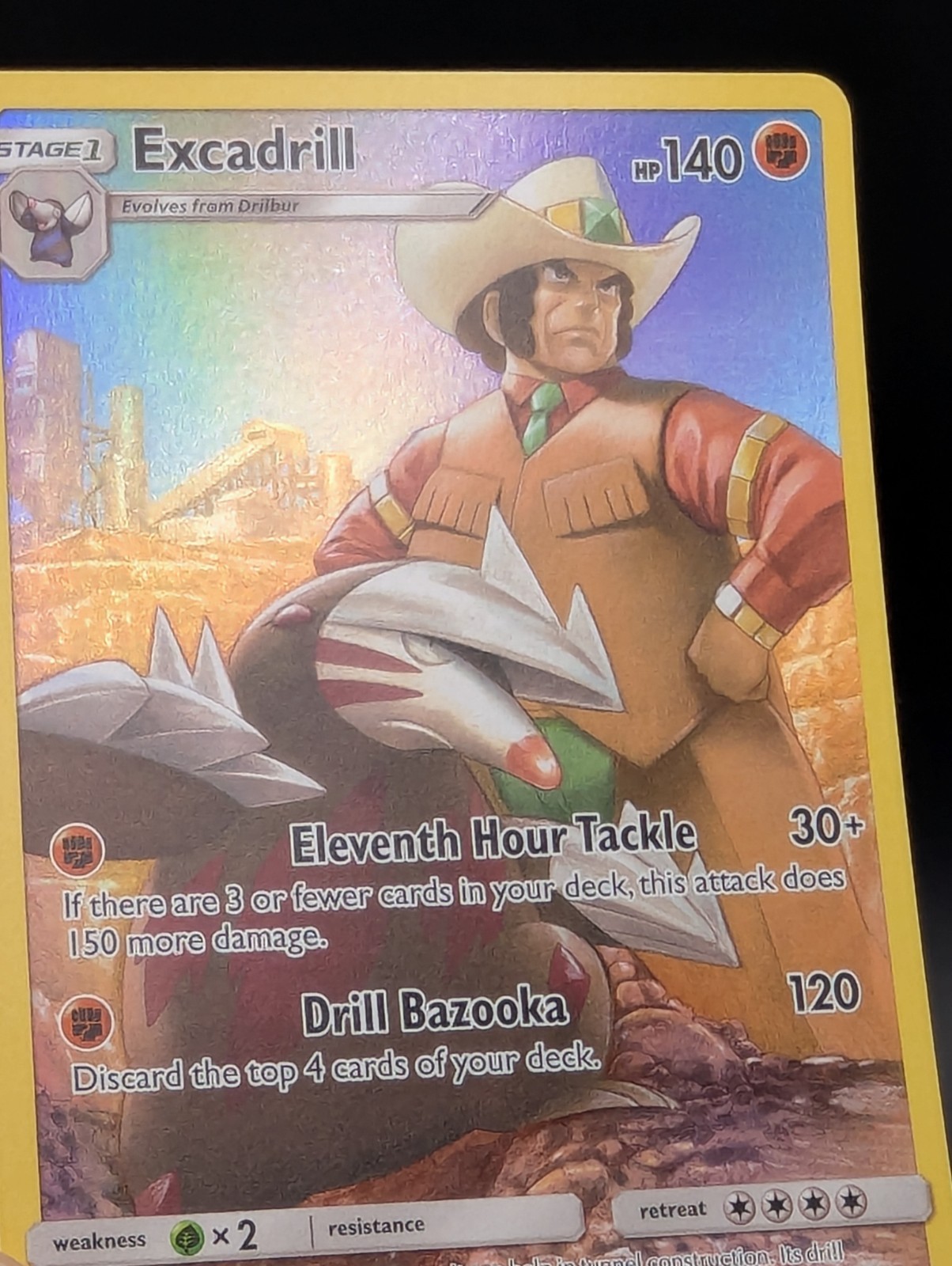 Excadrill 246/236 Secret Rare Cosmic Eclipse Pokemon Holo Near Mint