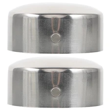 2 Pcs Metal Handrail End Caps Round Tube Plugs Protective Accessories