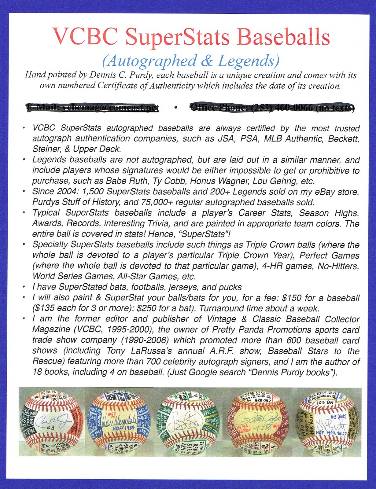 Rod Carew Signed OAL Baseball, VCBC SuperStats, Hand Painted JSA, HOF, Twins