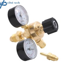 CGA580 Argon CO2 Dual Regulator Gauge Flow Meter 4500PSI for Mig Tig Welding