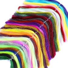 30 Set Fly Tying Kit, Fly Tying Materials 30 Colors Crystal Flash Fly Making ...