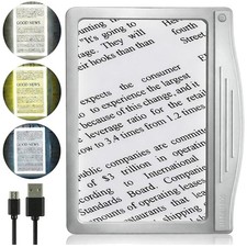 Ultra Bright LED Magnifier - Anti-Glare Lens - 3 Light Modes