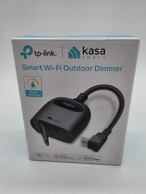 Kasa KP405 Outdoor Smart Wi-Fi Dimmer Plug IP64 Alexa Google String Lights Black