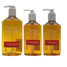 Lot of 3 Neutrogena Oil Free Acne Wash Microclear Salicylic Acid Treatment NEW