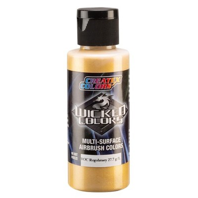 (155,25 /1l) Wicked W313 - Pearl Gold 120ml - Airbrush Farbe - CREATEX 126313