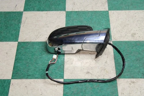 09-14 Escalade Grey Chrome Passenger Right RH Power Door Mirror Blind Spot OEM