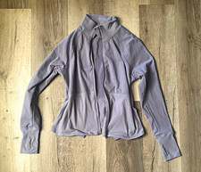 Apana Women  s M Gray Full Zip Knit Athleisure Jacket Long Sleeve Solid