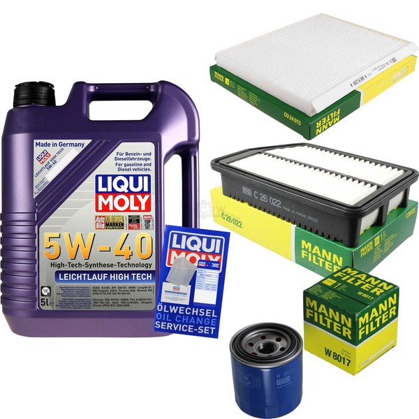 Inspektionspaket 5L Liqui Moly 5W-40 FüR Hyundai I30 1.4 1.6 Gdi KIA Cee'd Pro-image