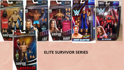 WWE ACTIONFIGUR ELITE SURVIVOR SERIES 20,21,22,23,25 MATTEL WRESTLING, NEU