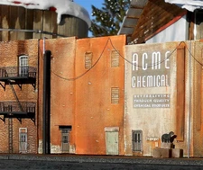 DOWNTOWN DECO HO GAUGE #DD1056-FACTORY FLAT BACKDROP BUILDINGS~NEW in BOX