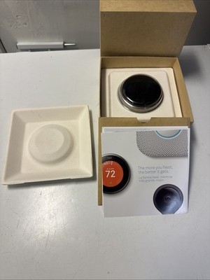 Google Nest 3rd Gen Smart Learning Thermostat - Stainless Steel
