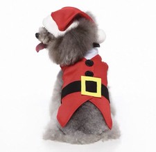 Christmas Dog Costume Funny Holiday Outfit for Teddy  Small Dogs