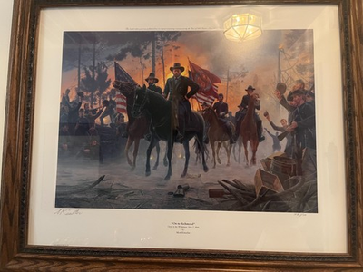 #ad Mont Kunstler Print Signed Numbered 1480 1700 quot;On to Richmondquot; $200.00