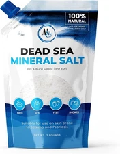 Dead Sea Salts for Soaking, Mineral Salt Bath, Spa, 3 Pound (1 Count) 