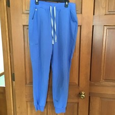 Figs Technical Collection Women  s Blue Jogger Scrub Pants Size L/T EUC