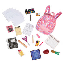 Our Generation Off To School Classroom Supplies Accessory Set for 18-inch Dolls