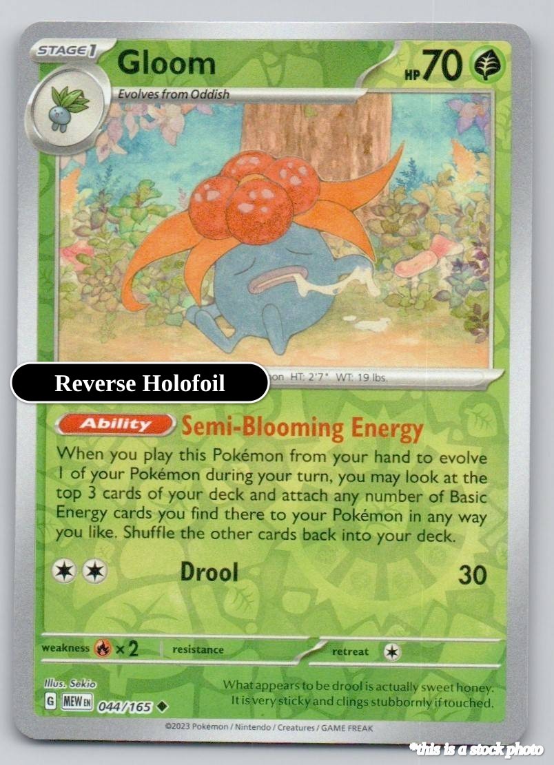 Gloom MEW 044/165 Pokémon Uncommon NM