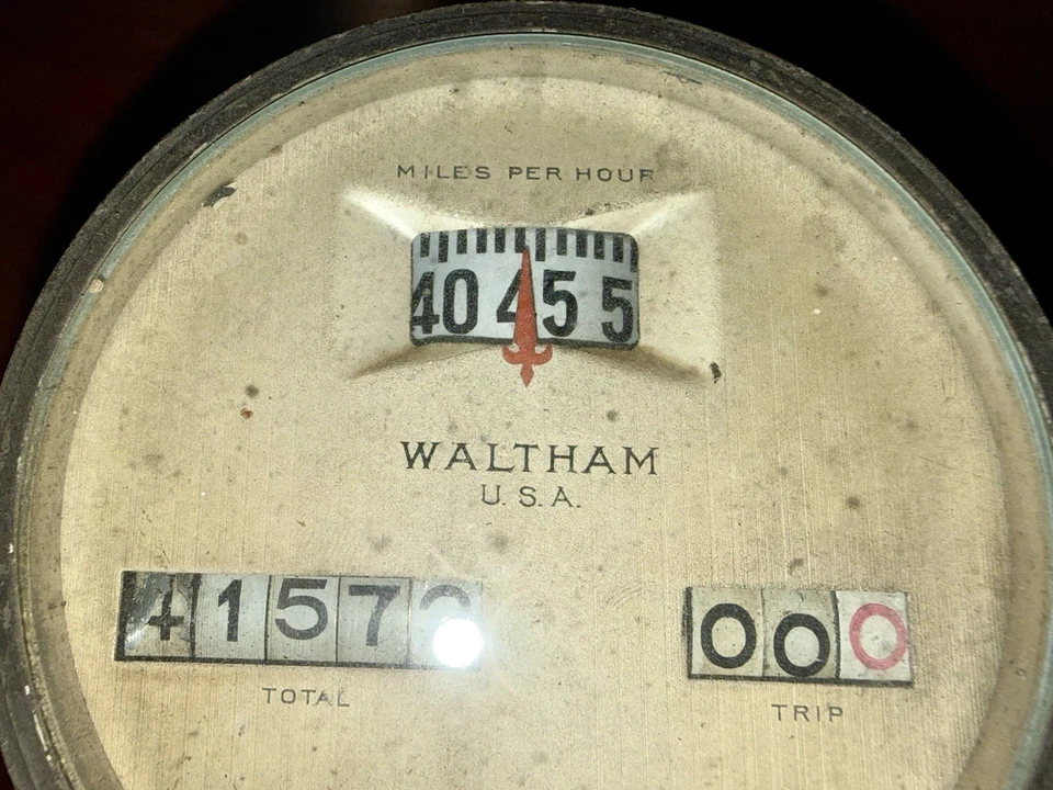 Odómetro/velocímetro Waltham para vehículo desconocido-patente Tesla 19 de diciembre de 1916 Foto 2 de 4