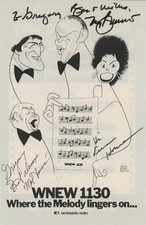 Tony Bennett, Lena Horne & Mel Torme (Secty)- Signed Program Page