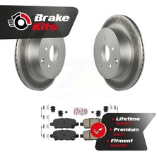 Rear Coated Disc Brake Rotors And Ceramic Pads Kit For 2009-2022 Nissan Murano