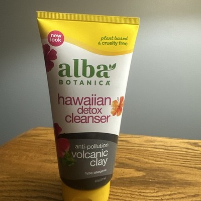 Alba Botanica Hawaiian Detox Volcanic Clay Cleanser 6 oz Deep Clean Detoxify