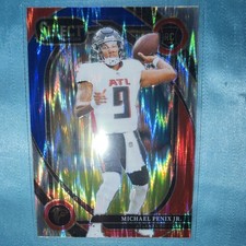 2024 Panini Select Michael Penix Jr. Rookie #235 Red & Blue Shock Prizm Falcons