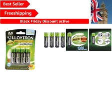 Long-Lasting 1300mAh NiMH Rechargeable AA Batteries - 4 Pack Power Solution 2.75 per battery