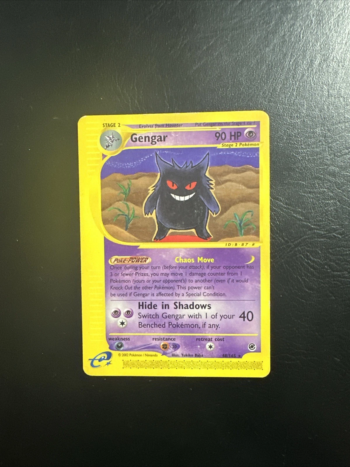 Pokémon TCG Gengar Expedition 2002 Non-Holo Card 48/165