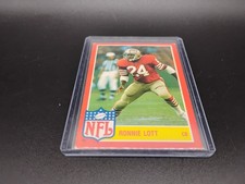 Vtg 1985 Topps NFL Stars #5 Ronnie Lott HOF  Insert Football Card San Francisco 