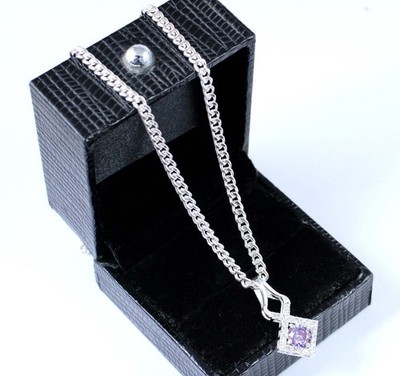 Purple Diamond Solitaire 1.34 Ct Round Brilliant Cut Certified Men's Pendant