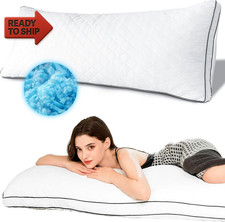 Ubauba Memory Foam Body Pillow, Full Large Body Pillows for Adults, Firm  Fluf