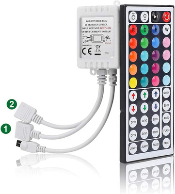 SUPERNIGHT RGB Light Strip Remote Controller, 2-In-1 4 Pin Dimming Dimmer Bright