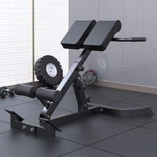 Roman Chair Abdominal Back Extension Bench - Gym Workout Equipment - Foldable-