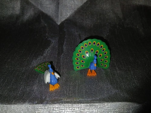 Playmobil lot animals vintage city zoo princesses 1900 era castles zoo peacock