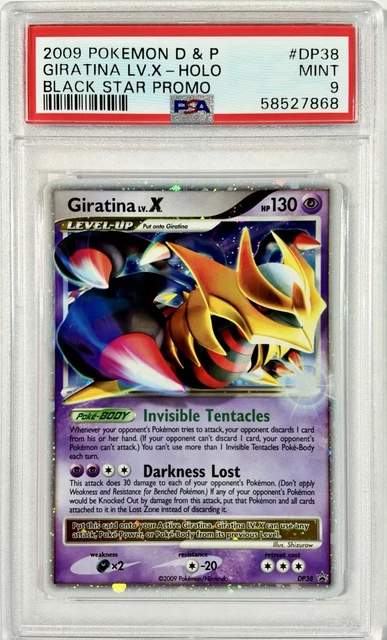 POKEMON GIRATINA LV.X DP38 DIAMOND & PEARL BLACK STAR PROMO 2009 PSA 9 POP 61