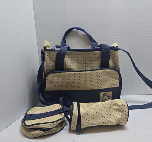 Baby Diaper Bag For Mom Baby Bottle Holder Mother Mummy Stroller Maternity 3 Pcs