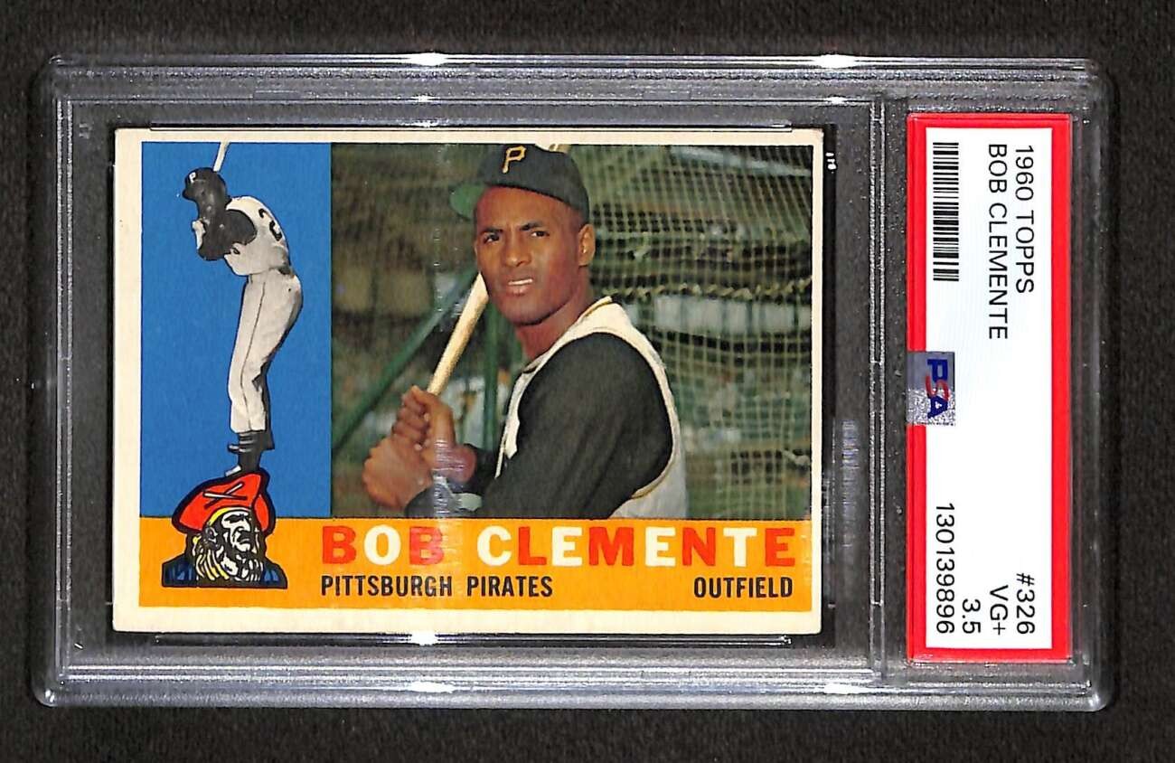 1960 Topps #326 Roberto Clemente HOF PSA 3.5 VG+ C105573 view 1