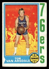 1974-75 Topps #20 Tom Van Arsdale - Philadelphia 76ers (Low Grade)