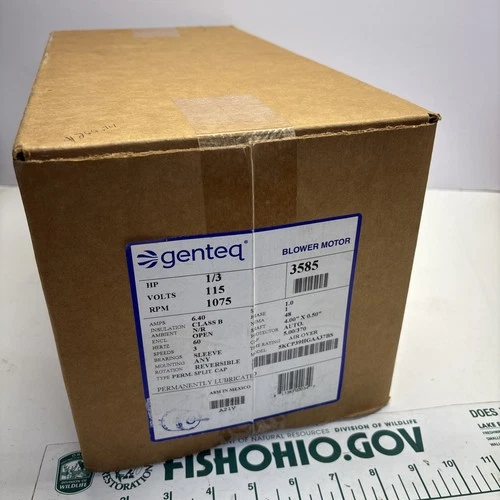 GENTEQ 3585 BLOWER MOTOR 1/3 HP, 115 VOLT 5KCP39HGAA37BS