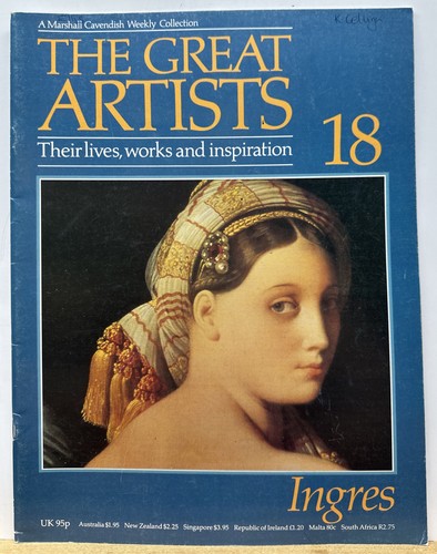The Great Artists No.18 Ingres Magazine In Good Condition