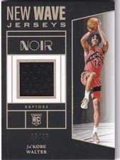 2024-25 Panini Noir NBA No. NWJ-WAL Ja'Kobe Walter Rookie Patch Gold 15/25