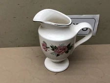 Vintage Small Ceramic PITCHER Floral Creamer Vase