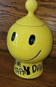 Mccoy Cookie Jar Smiley Face | eBay