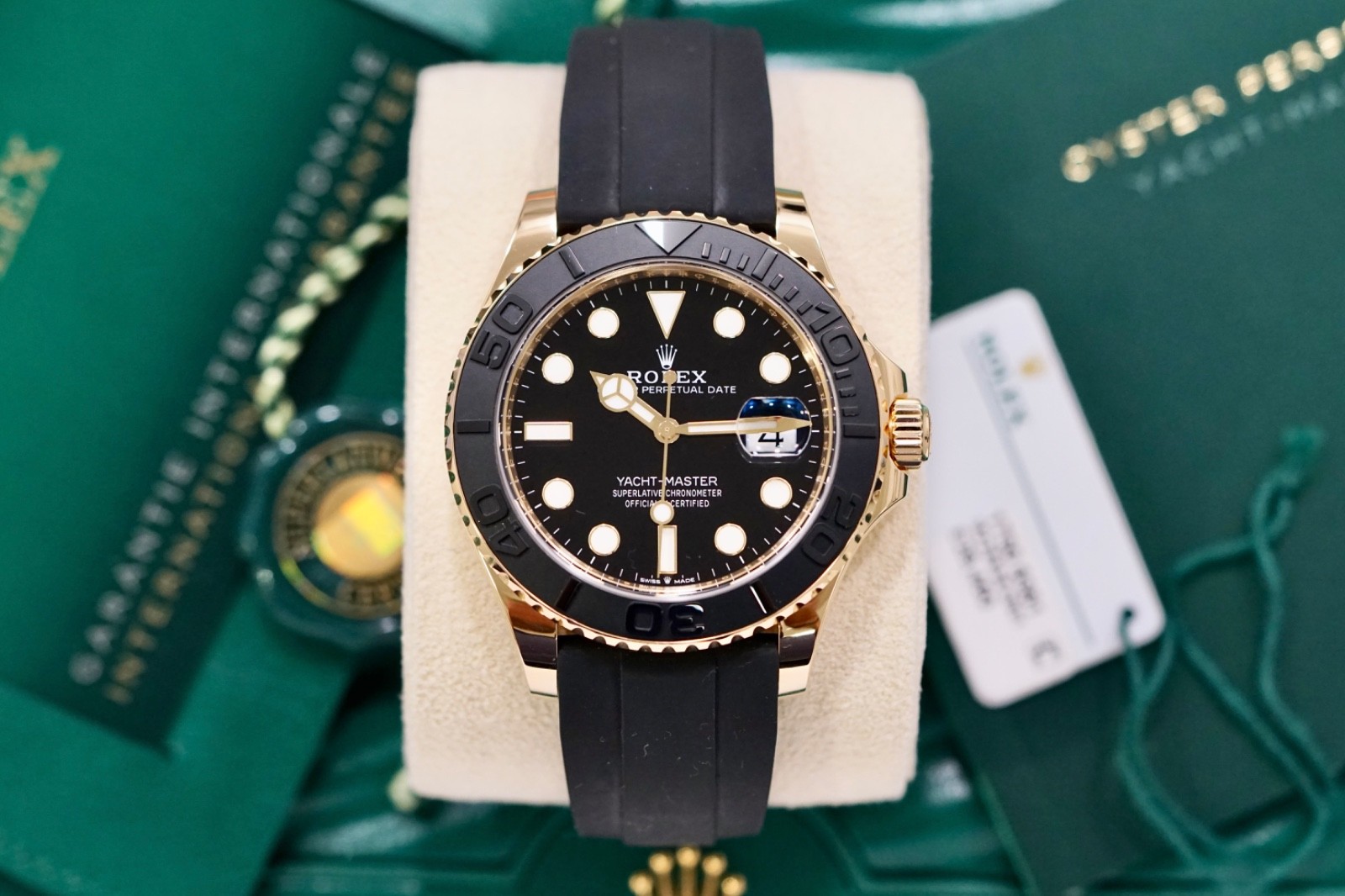 Rolex Y/G Black Dial Yacht-Master 42mm 226658 B&P Full Set 2025 £23950 Collected