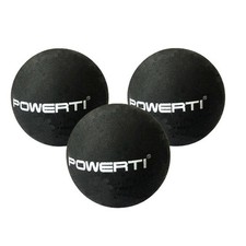 3x Men's Squash Balls - Double Yellow Dots, 37mm