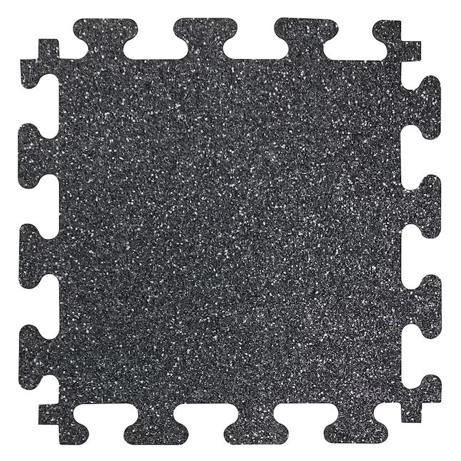 FANMATS 12" W x 12 pulgadas L x 0,25 pulgadas T Enclavamiento Goma Gimnasio Piso Azulejo 12 pies cuadrados Foto 2 de 4